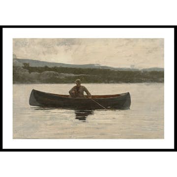 Poster Gallerix Playing A Fish By Winslow Homer