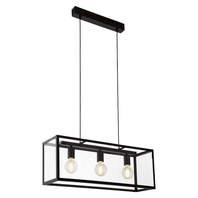 Taklampa Eglo Charterhouse Svart 3L