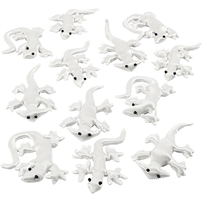 Textilkryp Creativ Company Vit Stl 10-14 cm 12 St/1 Förp