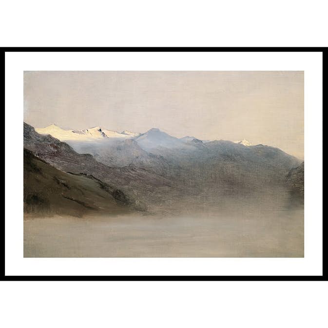 Poster Gallerix Das Gasteinertal Im Nebel By Anton Romako