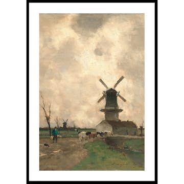 Poster Gallerix De Molen By Jan Hendrik Weissenbruch