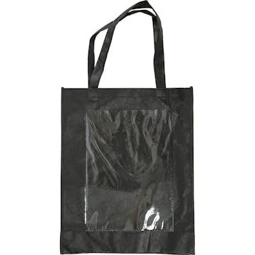 Väska Creativ Company med Plastfront Svart Stl 42X34X12 cm 1 St