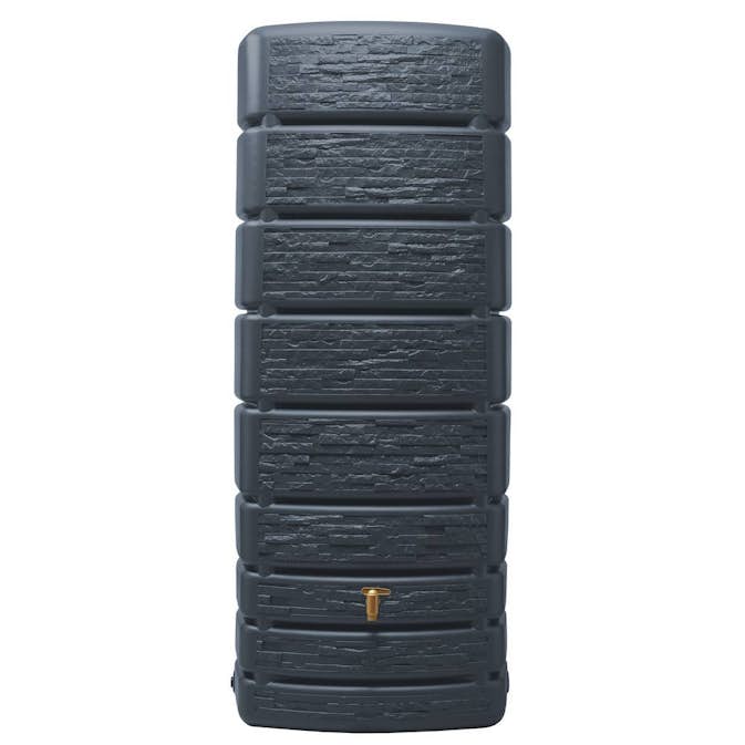 Regnvattentunna Garantia Slim Stone 500 L Grå Granit med Plastkran