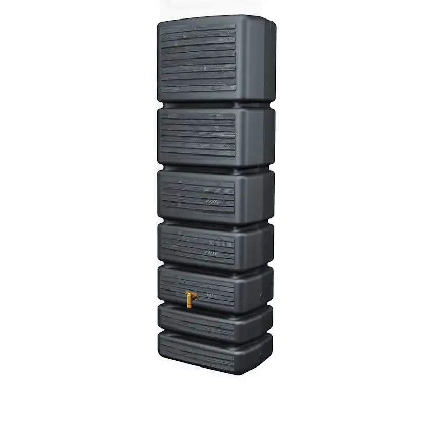 Regnvattentunna Garantia Slim Wood 350 L Antracit regnvattentunna-garantia-slim-wood-350-l-antracit
