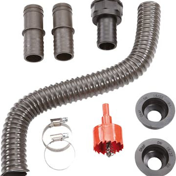 Anslutningsuppsättning Garantia Flex 1 1/4 tum 40 cm Grå