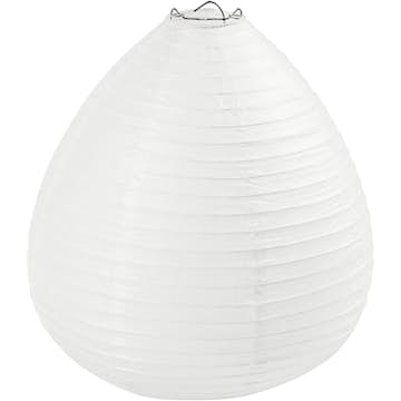 Papperslampa Creativ Company Vit Droppe 27x25 cm 1 St