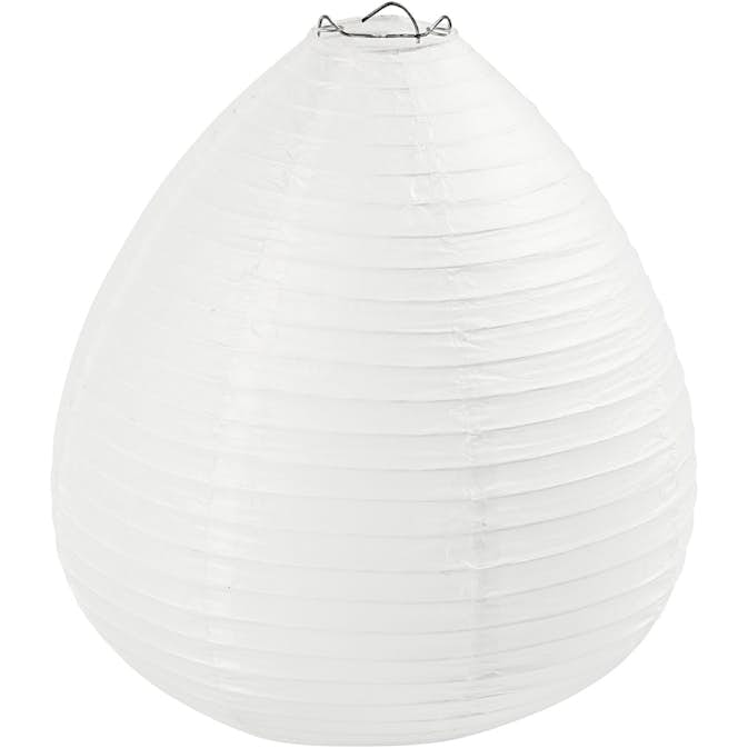Papperslampa Creativ Company Vit Droppe 27x25 cm 1 St