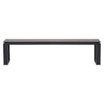 Trädgårdsbänk Outfit Martinus 180x36 cm, Svart Bänk Utomhus i Aluminium/Polywood