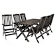 Trädgårdsmöbel Baltic Garden Olivia Svart 6-sits