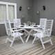 Matgrupp Baltic Garden Scottsdale Ø112 Med 4 Båstad Stolar
