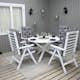 Matgrupp Baltic Garden Scottsdale Ø112 Med 4 Båstad Stolar