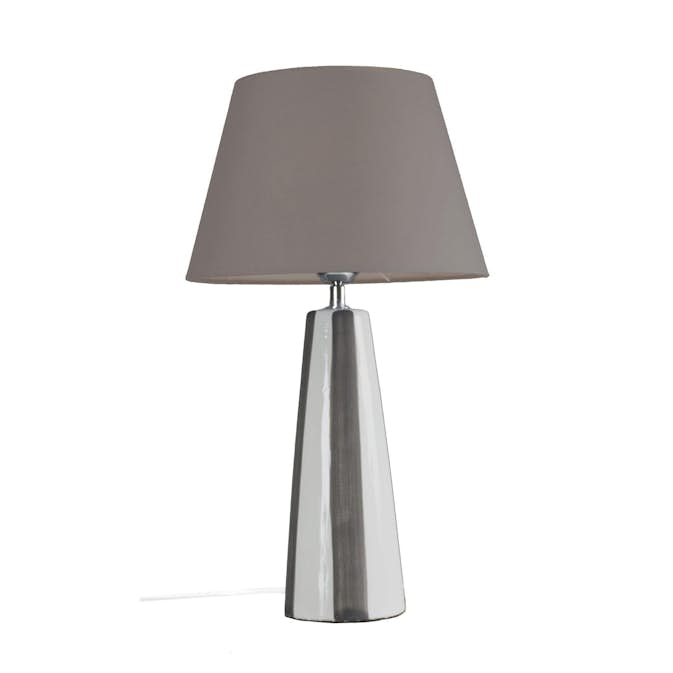 Bordsslampa PR Home Leya Randig Lampfot i Keramik med Lampskärm