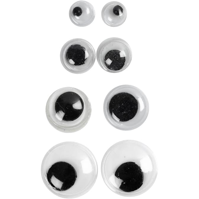 Rullögon Creativ Company Ej Självhäftande 4+6+8+10 mm 40 Mix/1 Förp