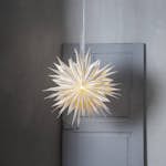 Adventsstjärna Star Trading Print Papperstjärna Randig 60 cm