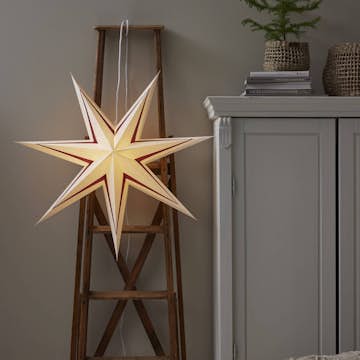 Adventsstjärna Star Trading Stripe Papperstjärna 80 cm