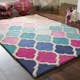 Luggmatta Flair Rugs Rosella Rosa/Blå Ull