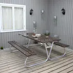 Picknickbord Baltic Garden Stabil Utan Ryggstöd