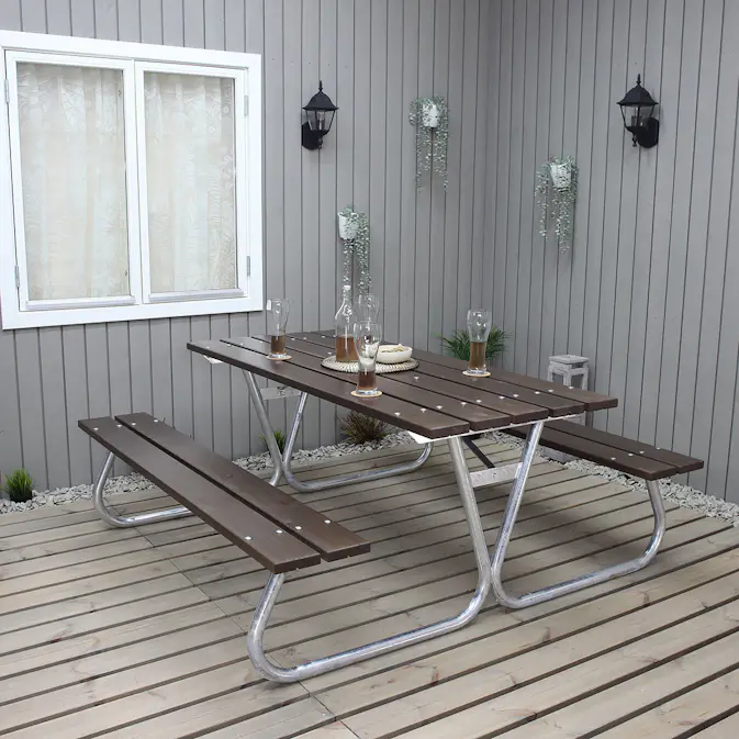 Picknickbord Baltic Garden Stabil Utan Ryggstöd