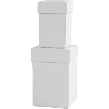 Askar Creativ Company Fyrkantiga Vit 2 st/ 1 Set