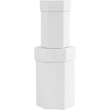 Askar Creativ Company Sexkantiga Vit 2 st/ 1 Set