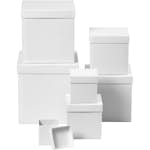 Askar Creativ Company Vit Fyrkantiga 7 st/ 1 Set
