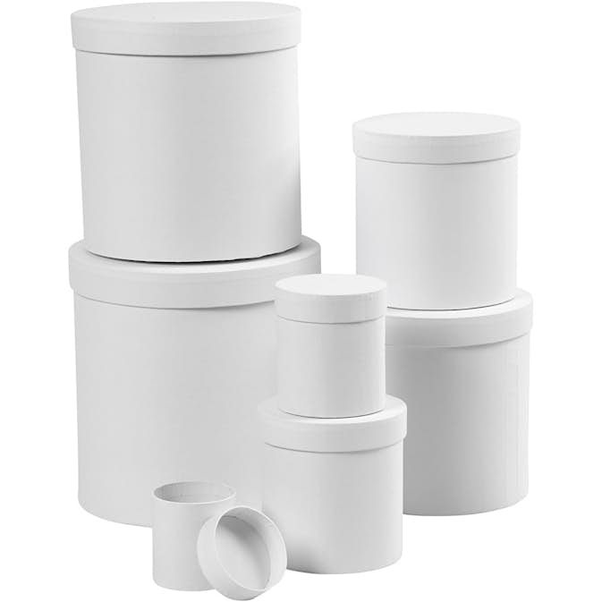 Askar Creativ Company Vit Runda 7 st/ 1 Set