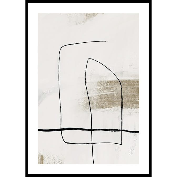 Poster Gallerix Boho Abstract Lines No1