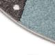 Barnmatta KM Carpets Atlas Star Turkos Rund