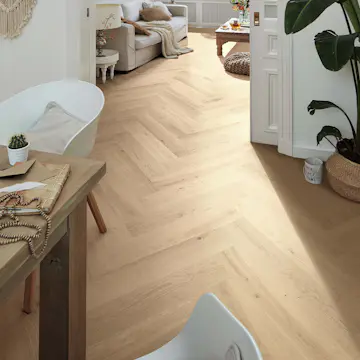 Parkettgolv Meister 9021 PS 500 Borstad Ultramattlackad Ek Fiskbensparkett