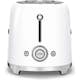 Brödrost Smeg TSF02WHEU Vit 50-tals Retro Design med Extra Breda Fack