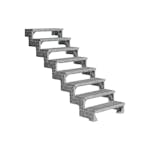 Trädgårdstrappa Dolle Gardentop Gallersteg utan Räcke