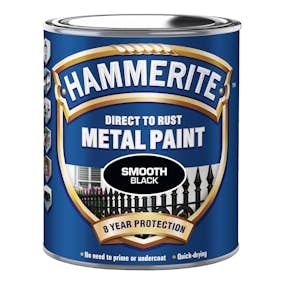 Rostskyddsfärg Hammerite Slätlack Svart 2,5L