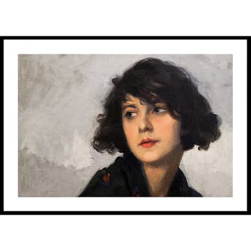 Poster Gallerix Femme Au Châle Vert By Cyprien Eugene Boulet