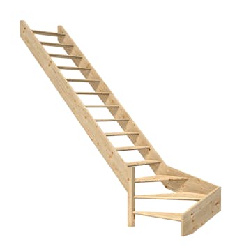 Spartrappa Dolle Paris L-Form utan Räcke utan Sättsteg