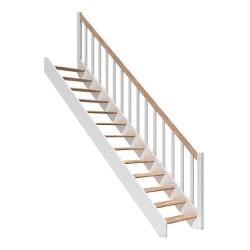 Spartrappa Dolle Paris Rak med Fyrkantigt Räcke utan Sättsteg