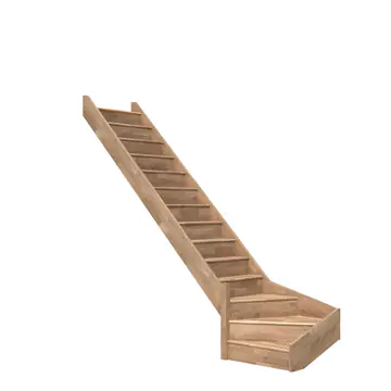 Spartrappa Dolle Paris L-Form utan Räcke med Sättsteg