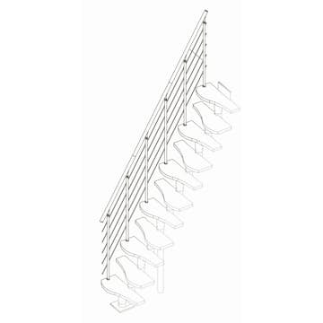 Extra Räcke Dolle Shape6 Komplett Ek Vit Oljad