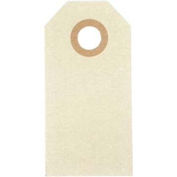 Manillamärken Creativ Company Stl 3x6 cm Beige 30 St/1 Förp