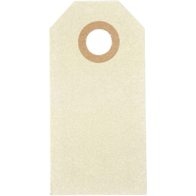 Manillamärken Creativ Company Stl 3x6 cm Natur 1000 St/1 Förp