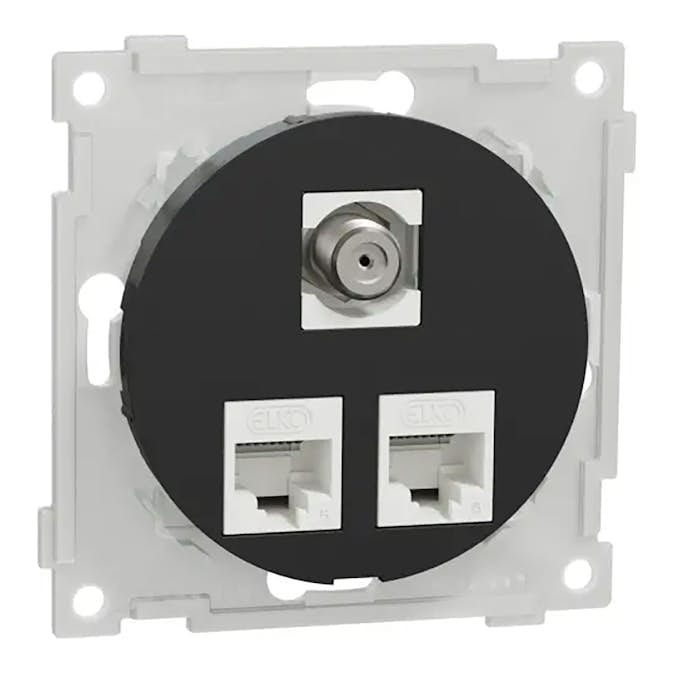 Vägguttag Elko One Modularuttag Infälld RJ45 Cat.6 UTP