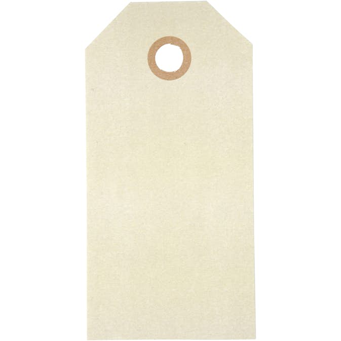Manillamärken Creativ Company Stl 5x10 cm Natur 1 Förp