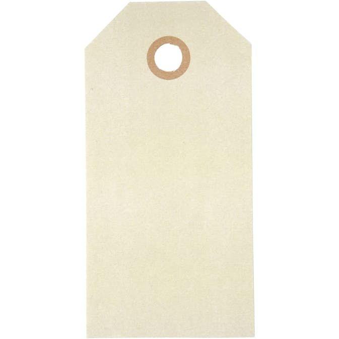Manillamärken Creativ Company Stl 5x10 cm Natur 1 Förp