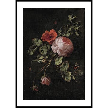 Poster Gallerix Stilleven Met Rozen By Elias Van Den Broeck