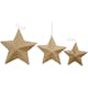 Stjärnor Creativ Company Papier Maché D7,5+10+12,5 cm 6 St/1 Förp