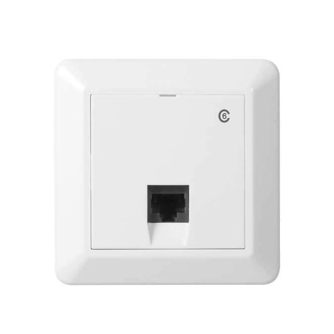 Modularuttag Elko 1xRJ45 RS Renvit