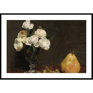 Poster Gallerix Still Life With Roses And Fruit By Henri Fantin-Latour
