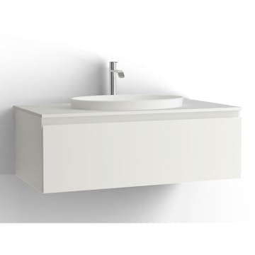 Tvättställsskåp Vedum Flow 1000 med 1 Låda