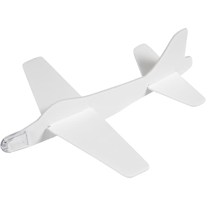 Flygplan Creativ Company Vit 19x17,5 cm 2 st/1 Förp