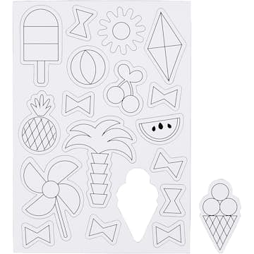 Magneter Creativ Company Sommar Stl 14,85x21 cm 1 Ark