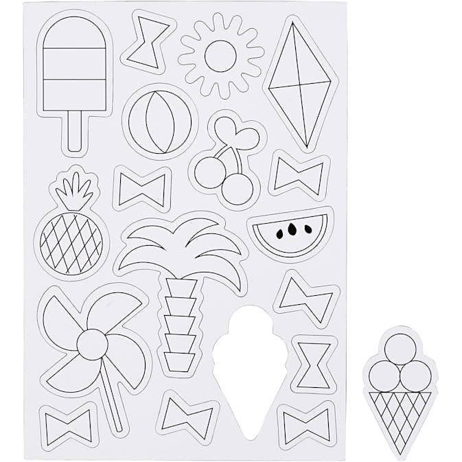 Magneter Creativ Company Sommar Stl 14,85x21 cm 1 Ark